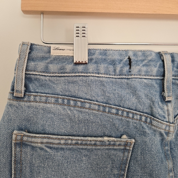 Lovers and Friends Distressed Denim Mini Skirt - Picture 8 of 9